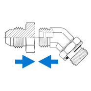 sealing metal-to-metal, O-ring sealing, bonded sealing, thread wedging