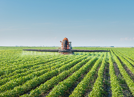 Agricultura, pulverização de pesticidas, indústrias alimentícias