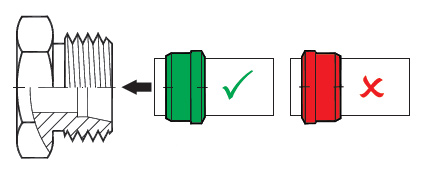 conexões de porta ajustável, conexões de porta reta
